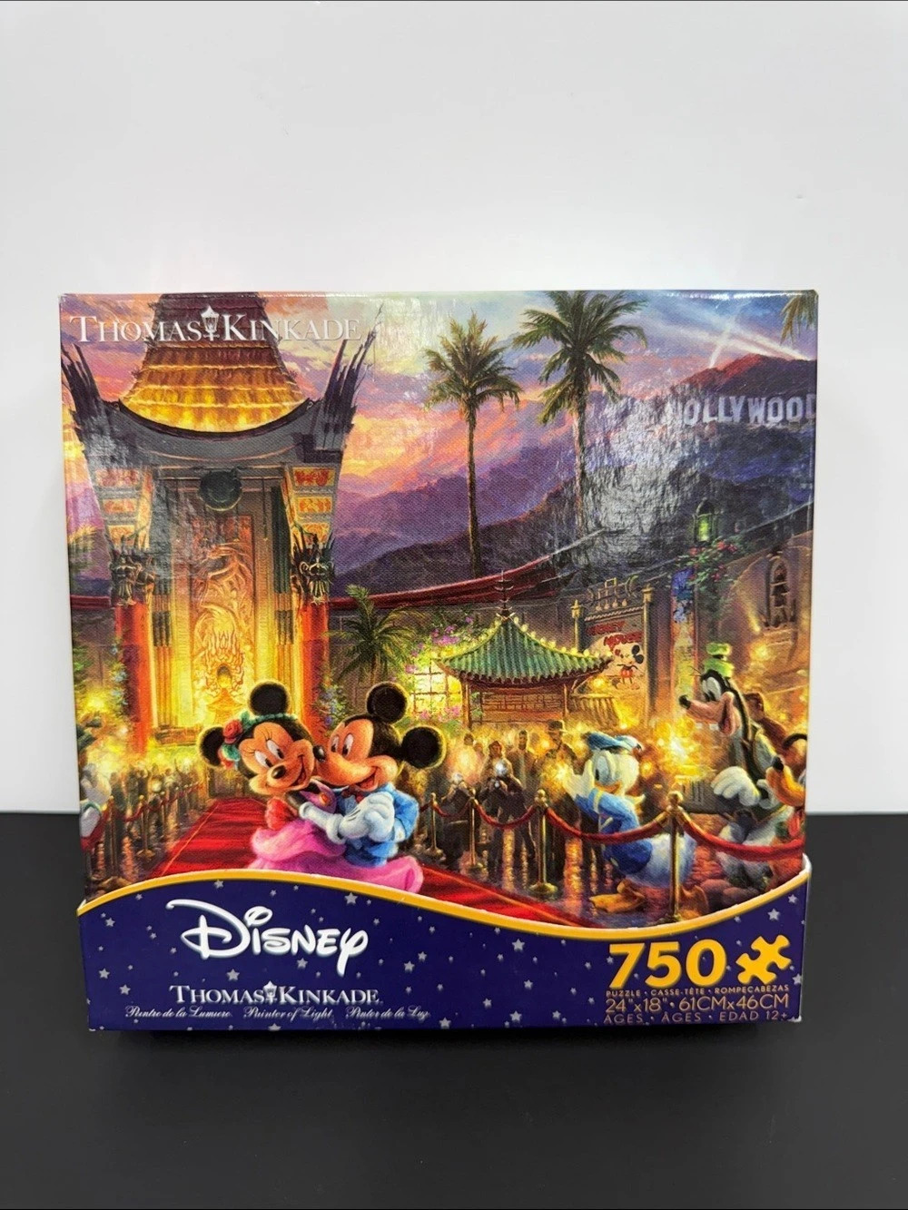 Disney Thomas Kinkade Disney Mickey & Minnie at Disneyland 750-Piece Jigsaw
